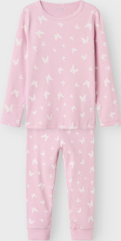 Pyjama's - Gestreept - Ribgebreide Stof - Lange Mouwen - Elastische Taille