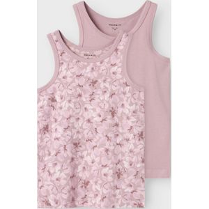 Name It - NmfTank - Onderhemd - Mauve Schaduwen - 2-pack