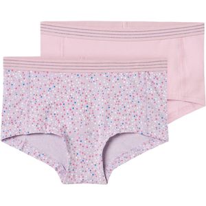 Name it - Hipster 2-Pak - Paars - Roze - Katoen