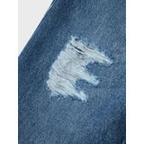 Jeans - Destroyed Effect - Hoge Taille - Regular Fit - Katoen/Polyester