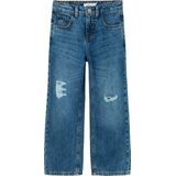 Jeans - Destroyed Effect - Hoge Taille - Regular Fit - Katoen/Polyester
