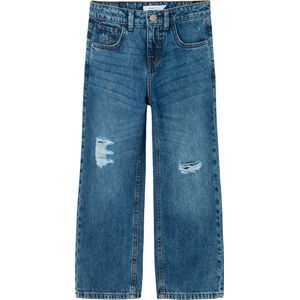 Jeans - Destroyed Effect - Hoge Taille - Regular Fit - Katoen/Polyester