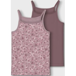 Name it - 2-pak - Meisjes Hemden - Mauve Flower