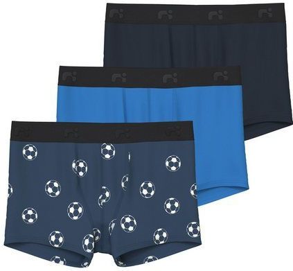Name-it - Dark Denim Football - Boxershorts - Blauw - 3-pak