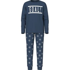 Name It - NKMNIGHTSET FOOTBALL - Pyjamaset - Blauw - Katoen