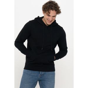 Sweater - Hoodie - Zwart - Katoen/Polyester - Standaard Fit