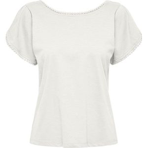 JDY - Katoen Top - Ronde Hals - Korte Mouwen - Regular Fit - Zwart