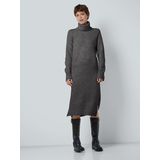 Noisy May - NMVIOLA - Gebreide Jurk - Dark Grey Melange - 98% Polyester, 2% Elastaan
