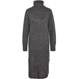 Noisy May - NMVIOLA - Gebreide Jurk - Dark Grey Melange - 98% Polyester, 2% Elastaan