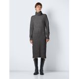 Noisy May - NMVIOLA - Gebreide Jurk - Dark Grey Melange - 98% Polyester, 2% Elastaan