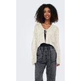 Only - ONLLYKKE TIE - Cardigan - Marshmallow - Lange Mouwen - V-hals