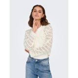 Only - ONLLYKKE TIE - Cardigan - Marshmallow - Lange Mouwen - V-hals