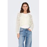 Only - ONLLYKKE TIE - Cardigan - Marshmallow - Lange Mouwen - V-hals
