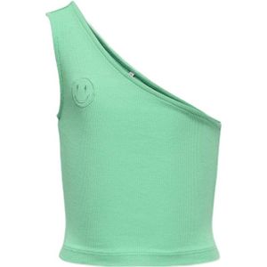 Kids Only Top - Rib - Oneshoulder - KogNessa - Groene munt - Kids Only - 11-12 jaar (146-152) - Tanktop