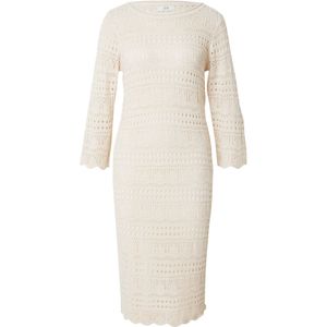 Tricot Jurk - Zwart - 100% Acryl - 3/4 Mouwen - Midi Lengte