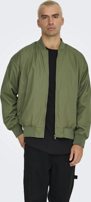 Only & Sons - Lightweight Windbreaker - Jack - Groen - Polyester