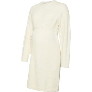 Jerseyjurk - Gebreid - O-hals - Lange Mouwen - Riem in Taille - Knielengte