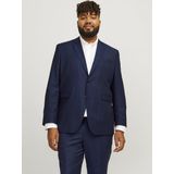 Enkelrijig Colbert - Inkeping Revers - Knoopsluiting - Slim Fit - Plus Size - Gerecycled Polyester/Wol/Viscose