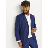 Plus - Slim Fit Blazer - Zwart - Gerecycled Polyester/Wol/Viscose