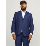 Plus - Slim Fit Blazer - Zwart - Gerecycled Polyester/Wol/Viscose