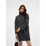 VERO MODA - Vmgemma - Jurk - Donkergrijs Gemêleerd - Knit