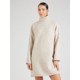 Gebreide Jurk - Rolkraag - Lange Mouwen - Kort - Relaxed Fit