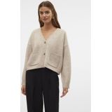 Aware by Vero Moda - Gebreide Cardigan - Zwart - Gerecycled Polyester