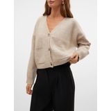 Aware by Vero Moda - Gebreide Cardigan - Zwart - Gerecycled Polyester