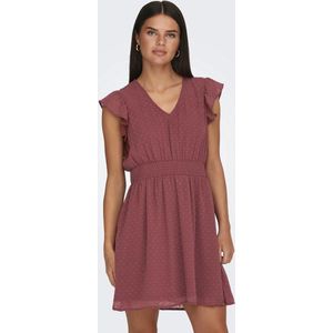 ONLY - ONLROSEY - Jurk - Bordeaux - Korte Mini Lengte