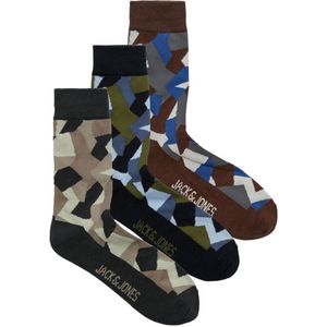JACK & JONES - JACARMY - Enkelsokken - Camouflage Print - Set van 3
