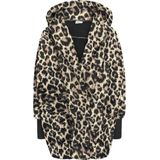 Noisy may - NMCUDDLE - Tussenmantel - Crème/Rosa/Zwart - Dierenprint