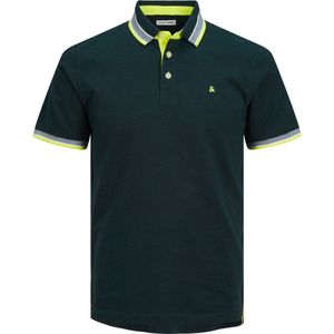 Jack & Jones - Jjepaulos Ss Noos Pls - Poloshirt - Donkergroen - Korte Mouwen