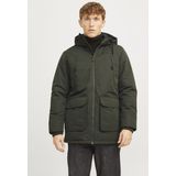 Jack & Jones Heren Jas winter Construct Parka Jacket Groen