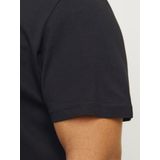 JACK&JONES PLUS - JJECALEB Varsity Tee SS O-Neck - T-shirt - Zwart - 6XL
