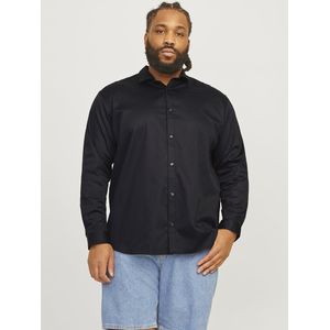 Jack & Jones Prparma Plus Overhemd - Blauw - Katoen - Lange Mouwen - Knoopsluiting