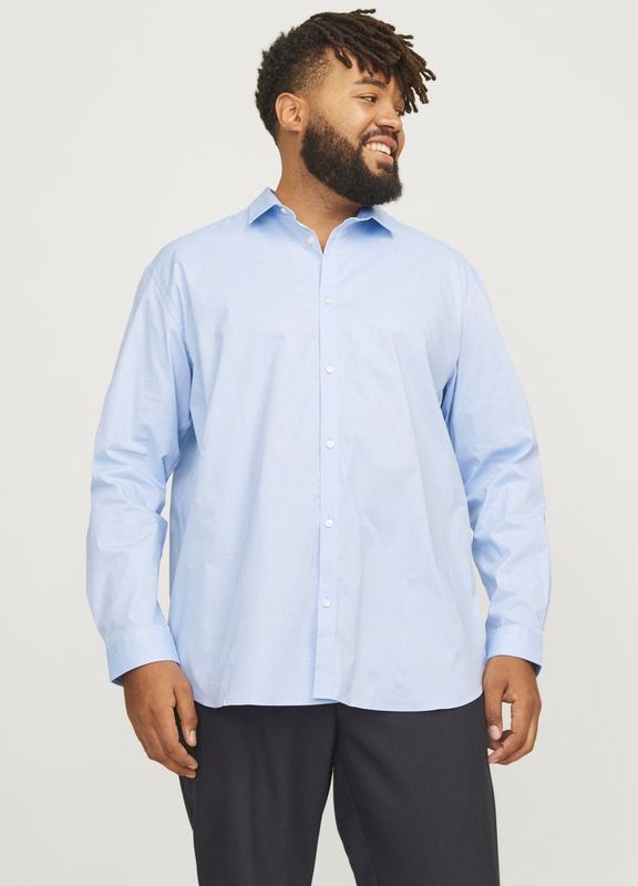 JACK & JONES Jjprparma - Overhemd - Blauw - Kasjmier - Losse Pasvorm