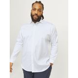 Formeel Shirt - Satijn - Kraag - Lange Mouwen - Plus-Size - Losse Fit