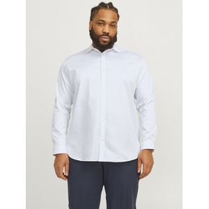 Formeel Shirt - Satijn - Kraag - Lange Mouwen - Plus-Size - Losse Fit