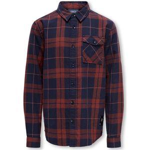 Kobmartin - Overhemd - Blauw - Katoen - Lange Mouwen - Regular Fit