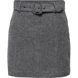 ONLY - Rok - Maat 38 - Vrouwen - Medium Grey - polyester