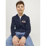 JACK & JONES Junior - Hoodie - Blauw - Sweatstof - Lange Mouwen