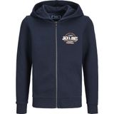JACK & JONES Junior - Hoodie - Blauw - Sweatstof - Lange Mouwen