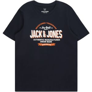 JACK&JONES JUNIOR JJELOGO TEE - T-shirt - Navy Blazer - Katoen