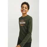 Jack Jones Jjelogo Tee Ls o-Neck 2 Col Noos Jnr Jongens t-Shirt2