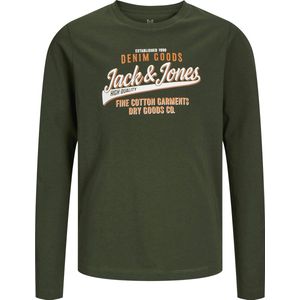 Jack Jones Jjelogo Tee Ls o-Neck 2 Col Noos Jnr Jongens t-Shirt2