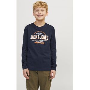 Jack Jones Jjelogo Tee Ls o-Neck 2 Col Noos Jnr Jongens t-Shirt2