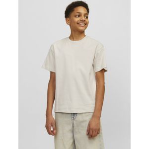 JACK & JONES JUNIOR - T-shirt - Ecru - Korte Mouwen - Loose Fit