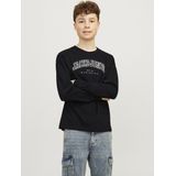 Jack & Jones - JJECALEB - Shirt - Grijs / Zwart / Wit - Lange Mouw