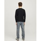 Jack & Jones - JJECALEB - Shirt - Grijs / Zwart / Wit - Lange Mouw
