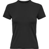 ONLY dames O-hals shirt basic zwart